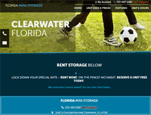 Tablet Screenshot of floridaministorageclearwater.com